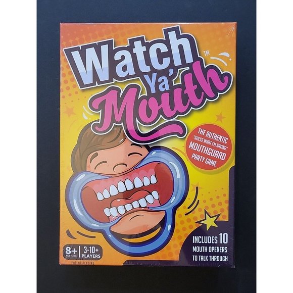 Watch Ya Mouth "Guess What I'm Saying" Mouthguard Party Game Brand New SEALED - Picture 1 of 8